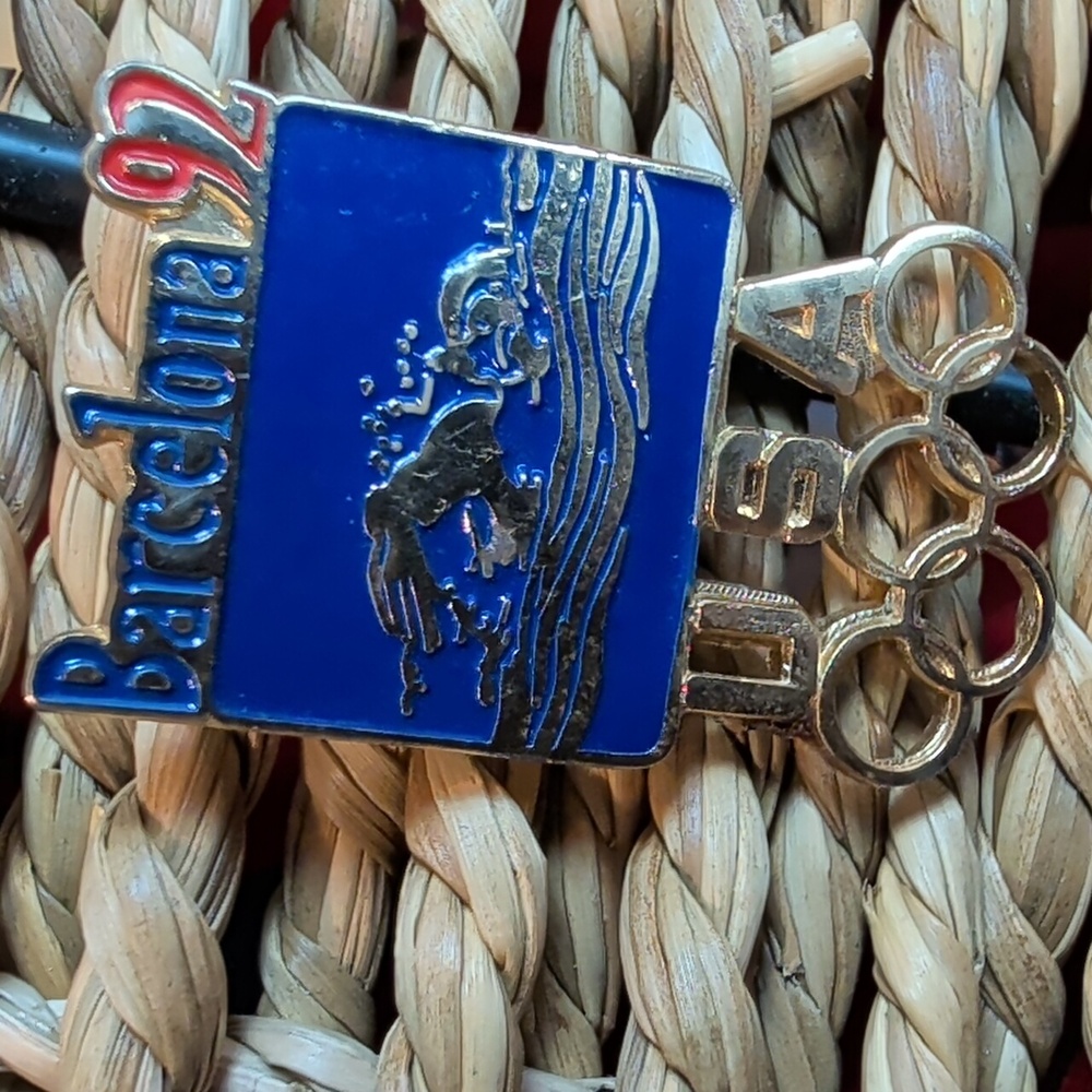 USA Olympic Barcelona 92 Blue and Gold Pin